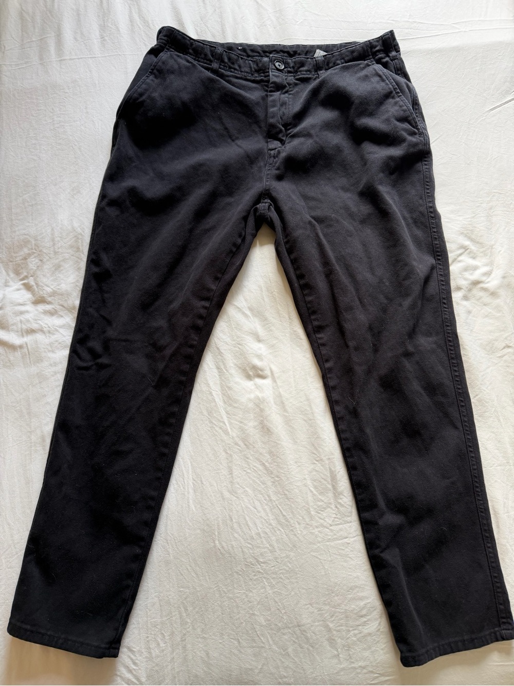 Zara Men’s Black Slim Straight Chino Pants Size 32